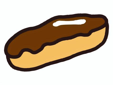 エクレア エクレア エクレア,チョコレート,お菓子,甘味,差し入れ,プレゼント,お土産,おやつ,食事,食べ物のイラスト素材