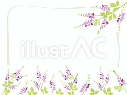 萩の花のフレーム