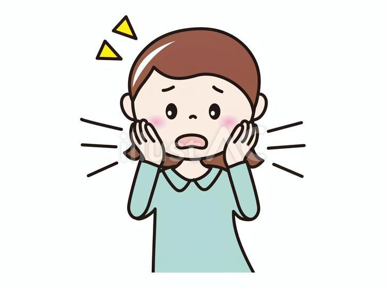 30代女性(どうしょう) 人物,女性,主婦のイラスト素材
