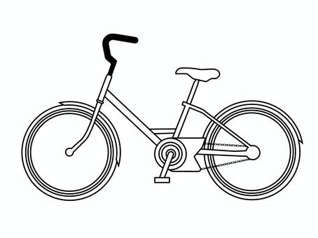自転車 自転車,乗り物,2輪車,チャリ,チャリンコ,ママチャリ,マーク,貼り紙,ポスター,掲示のイラスト素材