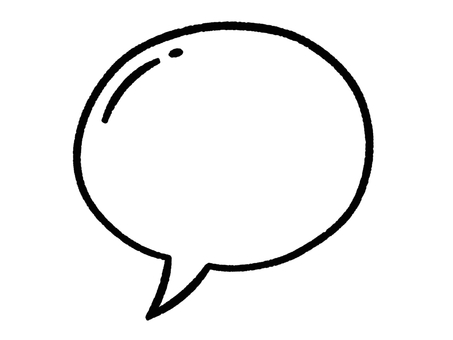 ぷっくり大きな吹き出し 吹き出し,ぷっくり,膨らみ,丸い,丸,透過,メッセージ,セリフ,シンプル,イラストのイラスト素材