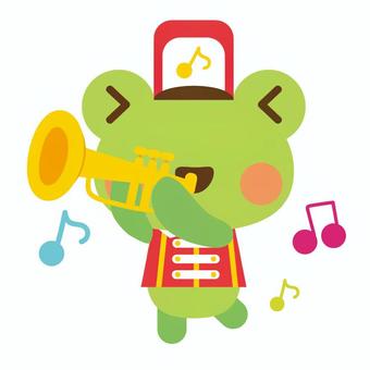 どうぶつ音楽隊 カエル どうぶつ音楽隊 カエル カエル,蛙,動物,生き物,擬人化,キャラクター,音楽,マーチング,バンド,可愛いのイラスト素材