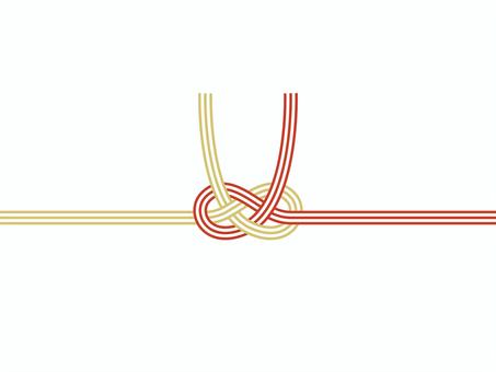 熨斗のイラスト 水引,あわじ結び,熨斗,お祝い,和風,御歳暮,御中元,プレゼント,贈答,のし紙のイラスト素材