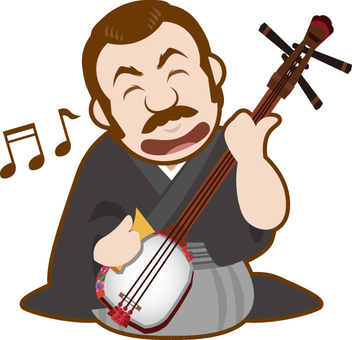 正座して三味線を演奏するオッサン 正座して三味線を演奏するオッサン 三味線,正座,和服,オッサン,演奏のイラスト素材