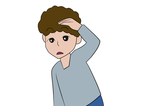 周りを見渡す男性 見渡す,見る,男性,上半身,正面,眺める,見通す,遠目,焦点,視点のイラスト素材