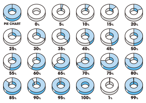 円グラフアイコン09 アイコン,円グラフ,パーセント,ビジネス,資料,プレゼン,データ,説明,会議,提案のイラスト素材