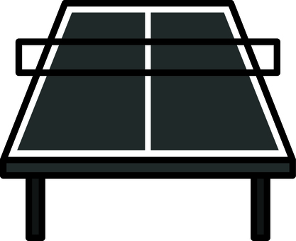 黒の卓球台です。 卓球,シンプル,卓球台,コート,スポーツ,球技,運動,部活,サークル,クラブのイラスト素材