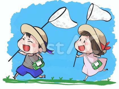 虫取り少年と少女