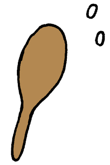 木製しゃもじとごはんつぶ しゃもじ,ご飯粒,米,白米,ごはん,食べる,食事,食,道具,米粒のイラスト素材