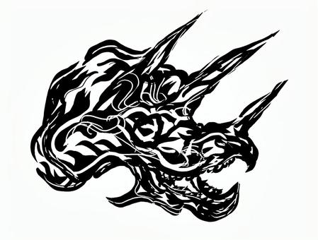 恐竜トライバルイラスト