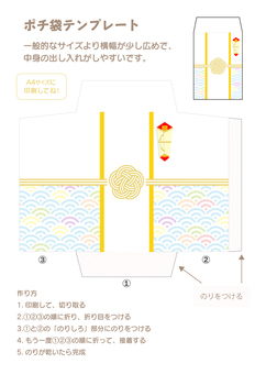 お年玉のポチ袋テンプレート07 ぽち袋,お年玉,ポチ袋,テンプレート,おとしだま,お年玉袋,正月,水引,のし,熨斗のイラスト素材