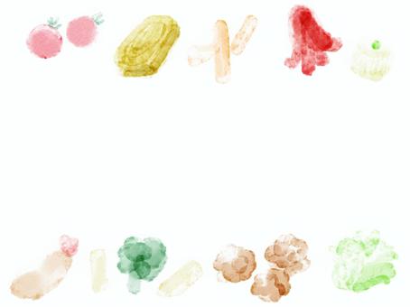 Illustration, frame, bento, watercolor, JPG and PNG