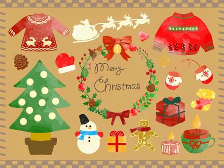 Illustration, watercolor, christmas, december, 