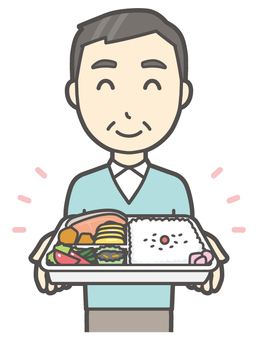 ニット中年男性-081-バスト  ニット中年男性-081-バスト 弁当,おじさん,男性,中年,お父さん,パパ,シニア,ミドルエイジ,人物,かわいいのイラスト素材