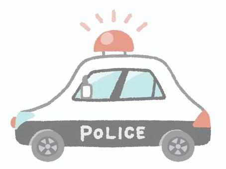 Illustration, police car, patrol car, policemen, 