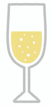 Illustration, champagne, champagne glass, sparkling wine, 