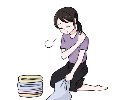 Illustration, get tired, household chores, laundry, 