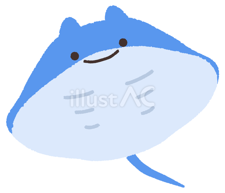 エイ エイ,海,生き物のイラスト素材
