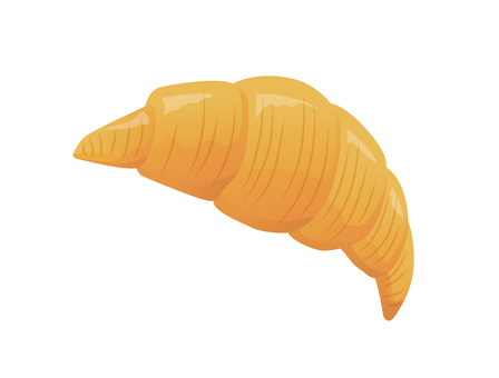 Illustration, croissant, bread, sweet bread, JPG, PNG and AI