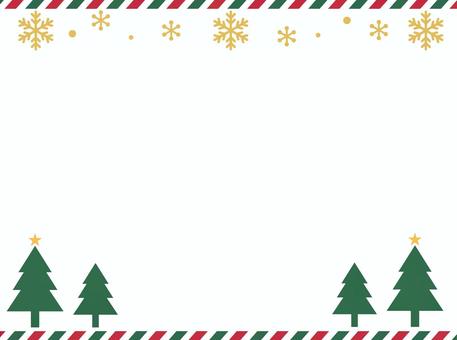 クリスマスフレーム クリスマス,雪,冬のイラスト素材