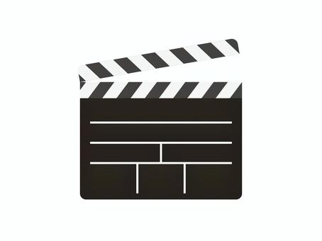 カチンコアイコン カチンコ,撮影,アイコン,映画,マーク,パーツ,シンボル,小道具,シンプル,フラットのイラスト素材