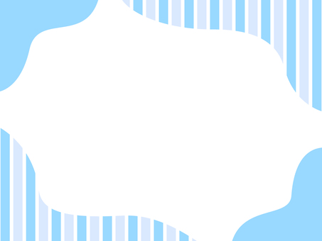 ストライプと流体シェイプのフレーム ストライプと流体シェイプのフレーム 流体シェイプ,ストライプ,曲線,波,枠,フレーム,あしらい,柔らかい,青,ウェーブのイラスト素材