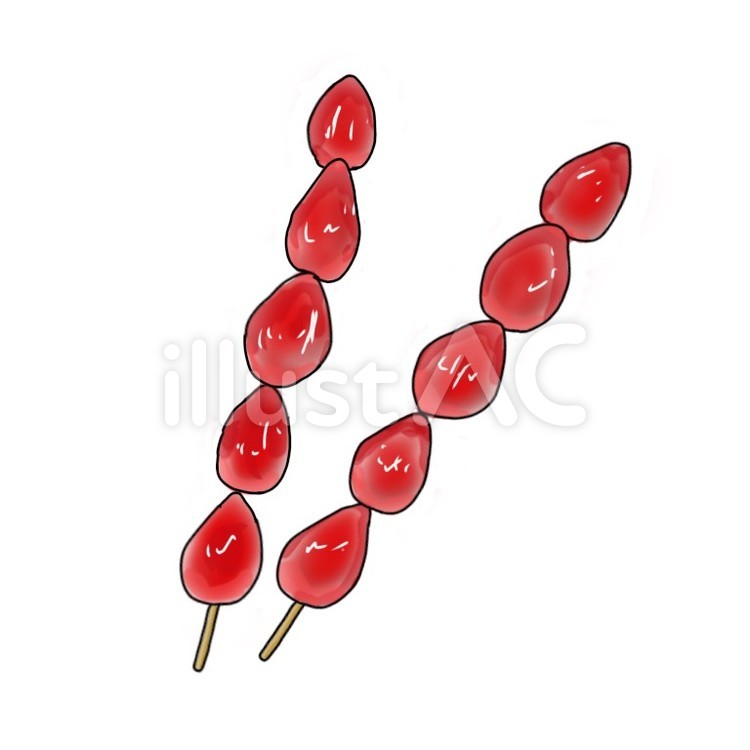 いちごアメ スイーツ,美味しい,デザートのイラスト素材