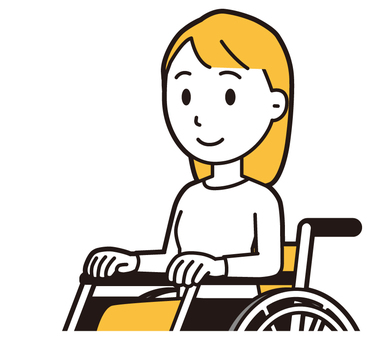  ロングヘア女性(黄)-293-バスト