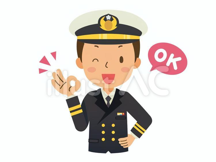 了解する海上自衛隊（冬服） 海上自衛隊,自衛官,自衛隊のイラスト素材