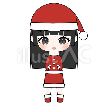 サンタ服の女の子 笑顔3