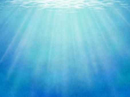 背景素材 水中に差し込む太陽の光 背景素材 水中に差し込む太陽の光 海,青,夏のイラスト素材