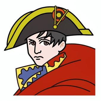 ナポレオン ナポレオン 歴史,ナポレオン,偉人,伝記,文化,教育,軍人,皇帝,軍服,bicorne帽のイラスト素材