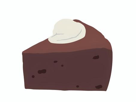 ガトーショコラ 主線なし ガトーショコラ 主線なし ケーキ,ガトーショコラ,クリーム,スイーツ,洋菓子,食べ物,主線なし,イラスト素材,広告,チラシのイラスト素材