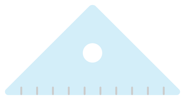 三角定規 三角定規,定規,文房具,文具,測る,測定,学校,教育,算数,数学のイラスト素材