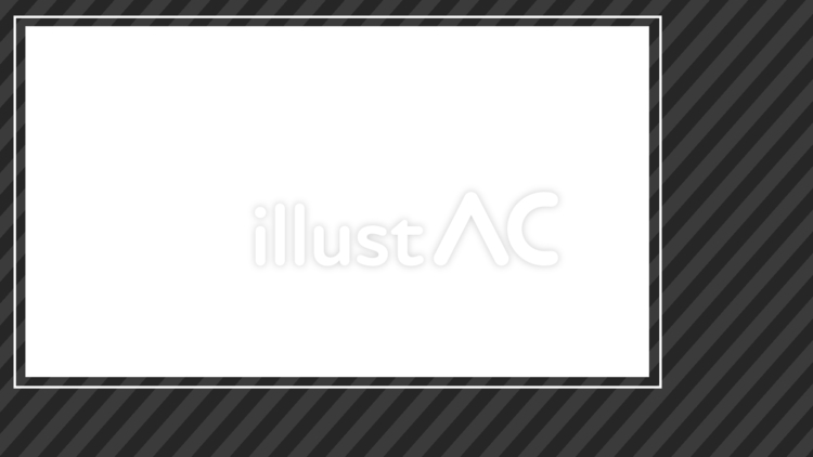 黒色のシンプルな動画配信フレーム フレーム,配信,黒のイラスト素材