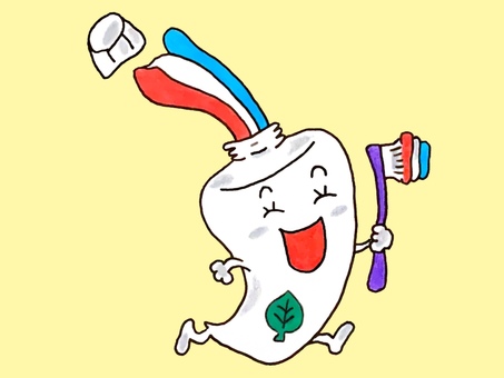 歯磨き 歯磨き 歯ブラシ,歯磨き,歯磨き粉,すっきり,清潔,身支度,日常生活,かわいいのイラスト素材