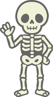 ハロウィンの銀の骸骨です。 ハロウィンの銀の骸骨です。 ハロウィン,骸骨,コスプレ,シンプル,スカル,仮装,ホラー,幽霊,悪霊,怖いのイラスト素材
