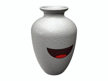 笑いのツボ 壺,笑い,ツボ,具現化,イメージ,骨董品,陶磁器のイラスト素材