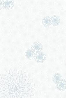 淡い青の菊模様の喪中はがき背景 喪中はがき,年賀欠礼,菊,花柄,和柄,和風,背景,模様,植物,花のイラスト素材