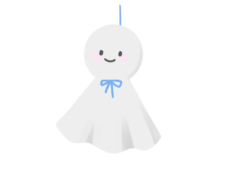 Teru Teru Bozu_Blue Ribbon, JPG, PNG and AI Teru Teru Bozu_Blue Ribbon, teru teru boss, rainy season, rain, JPG, PNG and AI
