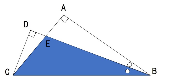 直角三角形の重なり面積問題 小学生,算数,図形,テスト,中学受験,直角三角形,面積のイラスト素材