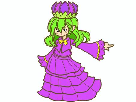 Dryad pointing ``Purple'', , JPG and PNG