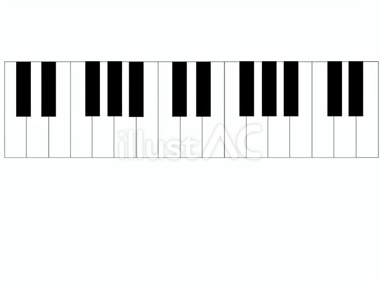 ピアノの鍵盤　２オクターブ ピアノ,鍵盤ハーモニカ,鍵盤のイラスト素材