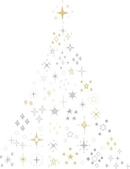 handwriting glitter tree silver and gold, JPG, PNG and AI handwriting glitter tree silver and gold, , JPG, PNG and AI