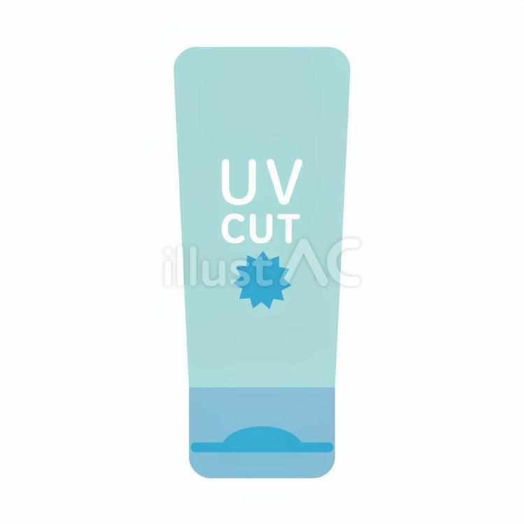 UVカットクリームの素材 日焼け止め,紫外線,夏のイラスト素材