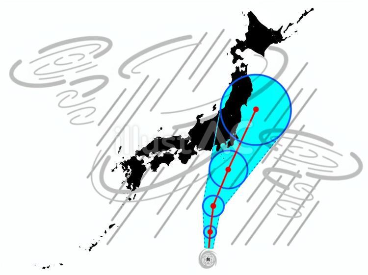 台風 台風,ハリケーン,サイクロンのイラスト素材
