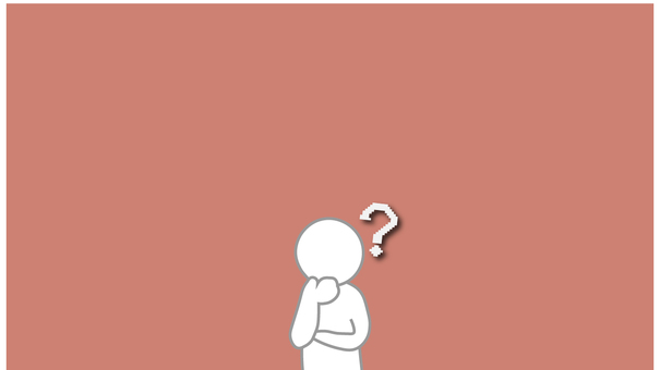 疑問を感じる壁紙・背景 疑問,不思議,謎,問いかけ,壁紙,背景,赤色,シルエット,人物のイラスト素材