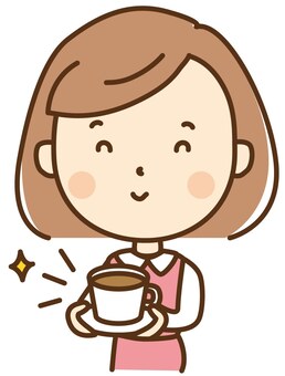 Woman (coffee), coffee, break, female, JPG, PNG and AI