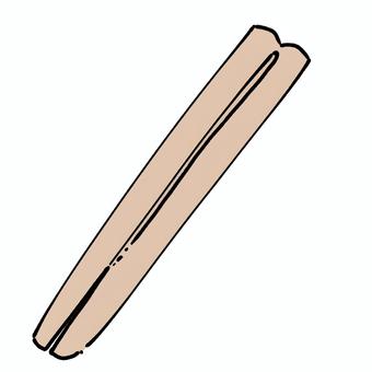 割り箸 割り箸,お箸,木,割る,食べる,道具,一膳のイラスト素材