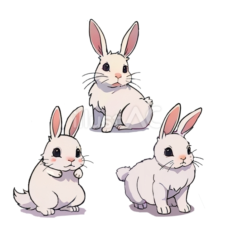 うさぎ　その１ うさぎ,かわいい,ペットのイラスト素材